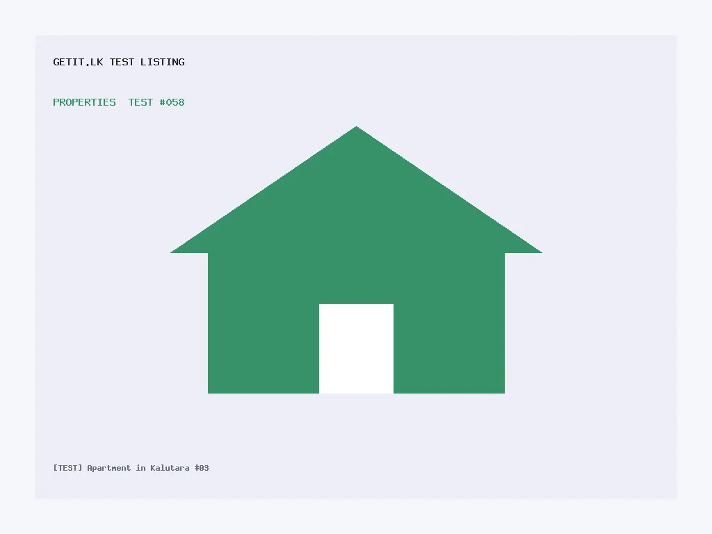 [TEST] Apartment in Kalutara #03
