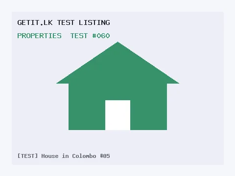 [TEST] House in Colombo #05