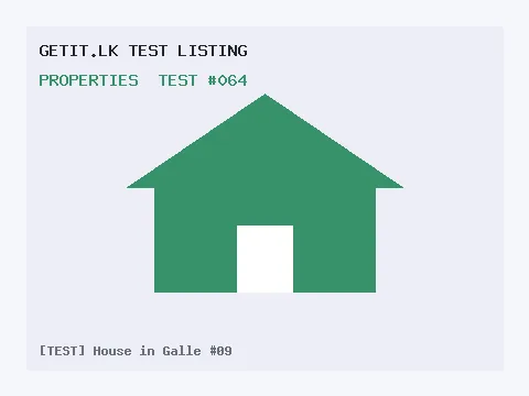 [TEST] House in Galle #09