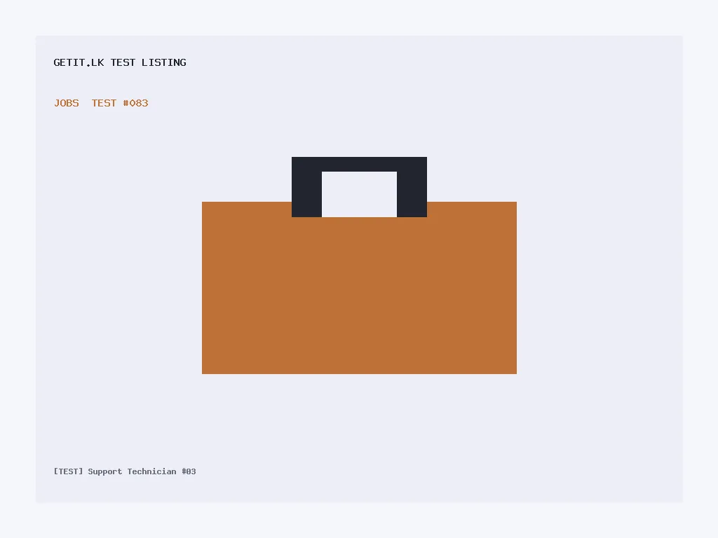 [TEST] Support Technician #03