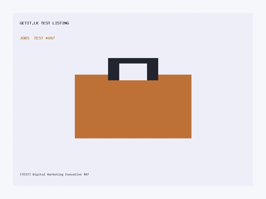 [TEST] Digital Marketing Executive #07