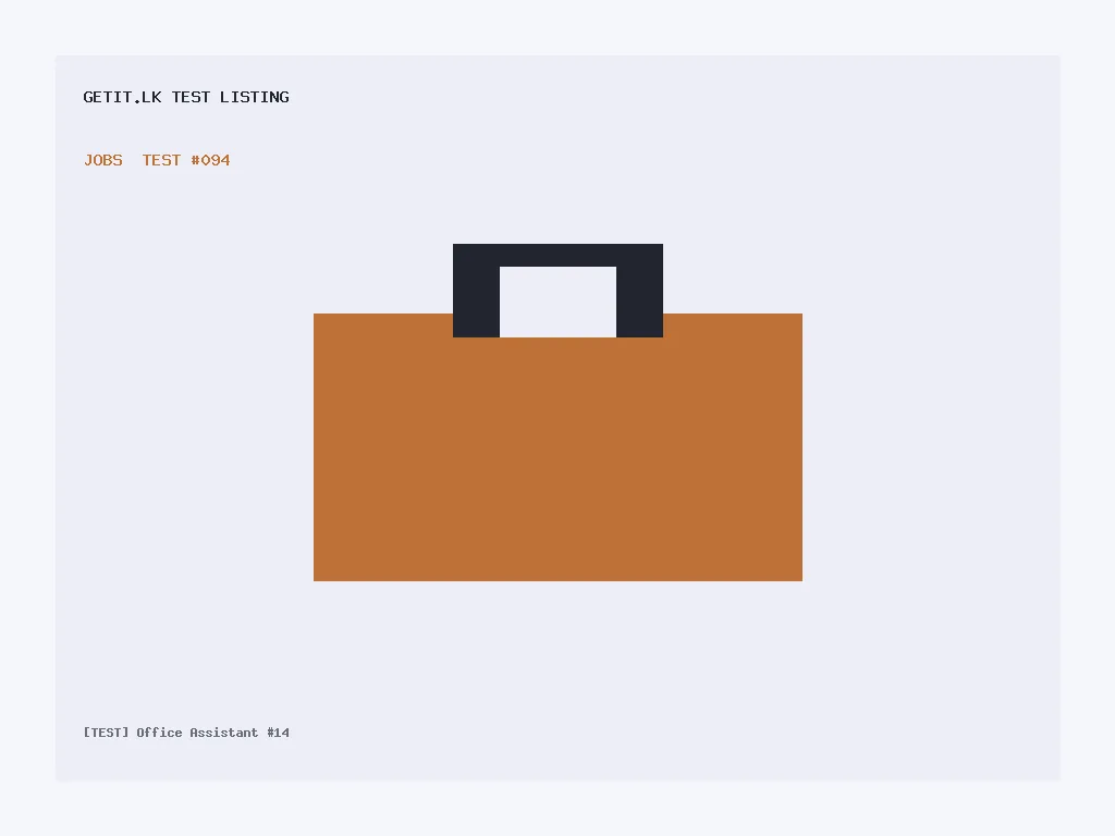 [TEST] Office Assistant #14
