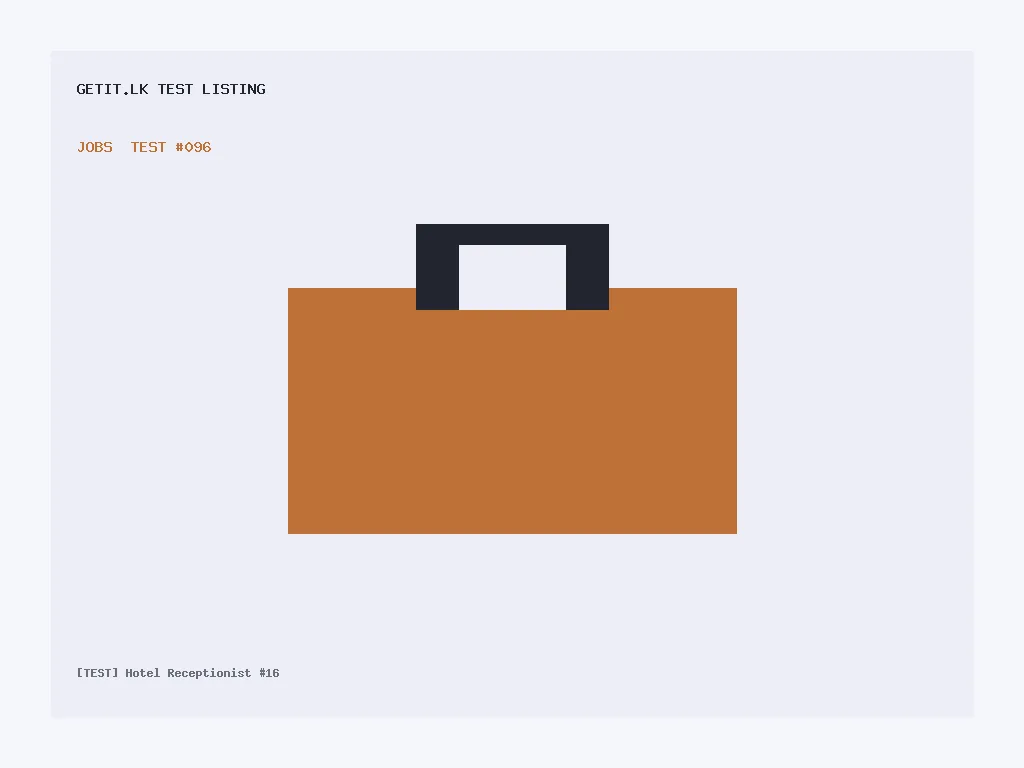 [TEST] Hotel Receptionist #16
